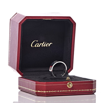 Cartier 18K White Gold 5.5mm LOVE Ring 55 7.25 5 of 5