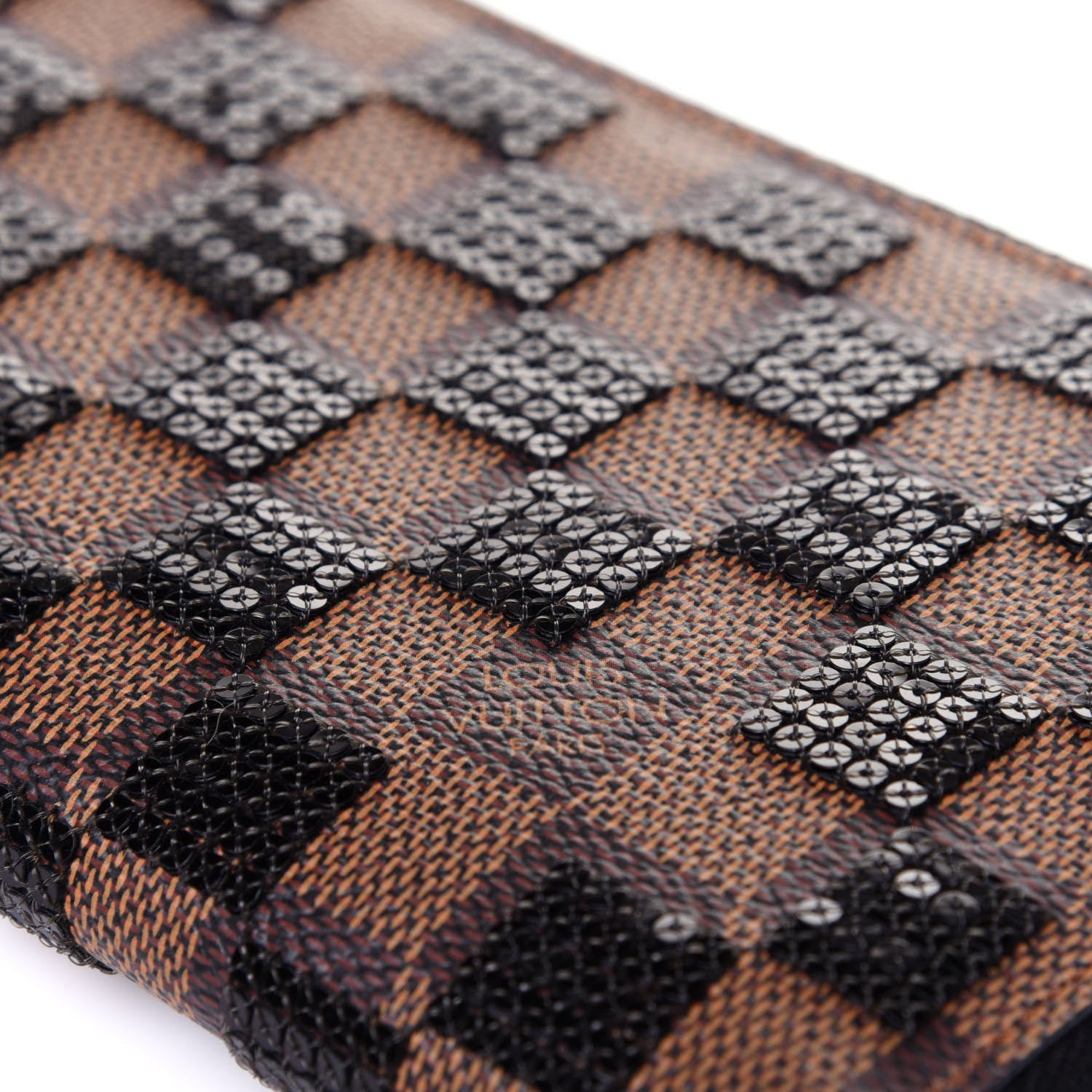 Louis Vuitton Damier Paillettes Zippy Wallet Black 9 of 9