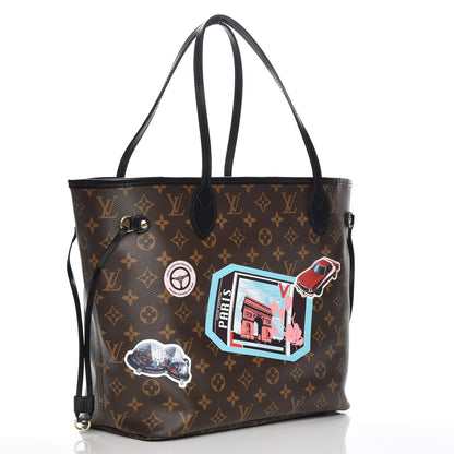Louis Vuitton Monogram World Tour Neverfull MM 4 of 9