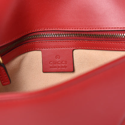 Gucci Calfskin Matelasse Small GG Marmont Shoulder Bag Hibiscus Red 6 of 10