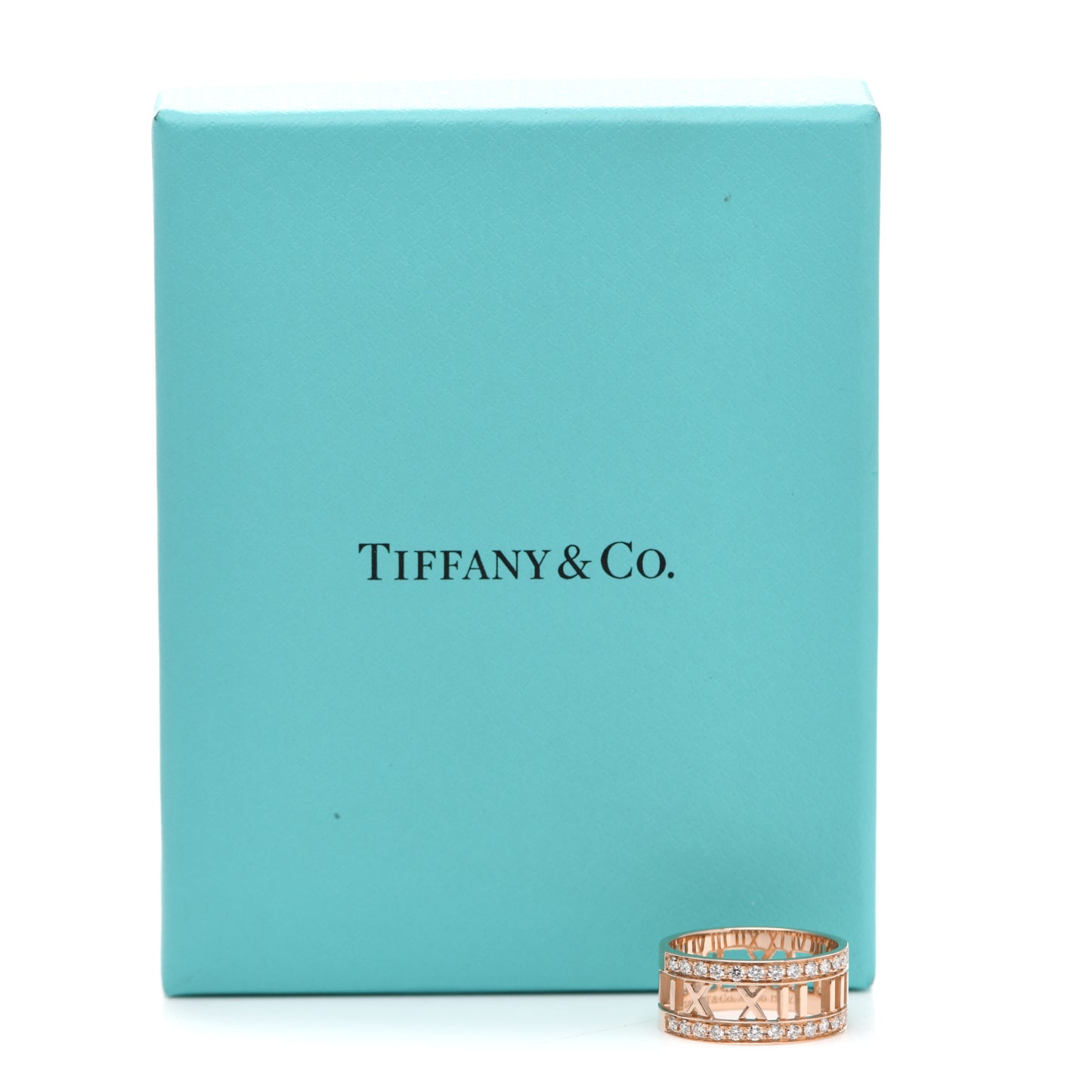18K Rose Gold Diamond Wide Atlas Open Ring 54 7