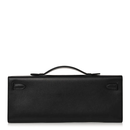 Hermes Swift Kelly Cut Clutch Pochette Black 4 of 29