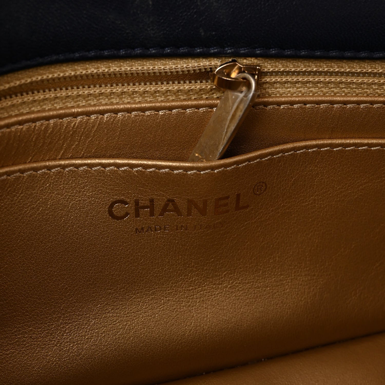 Chanel Lambskin Quilted Mini Pearl Crush Rectangular Flap Navy Blue 6 of 11
