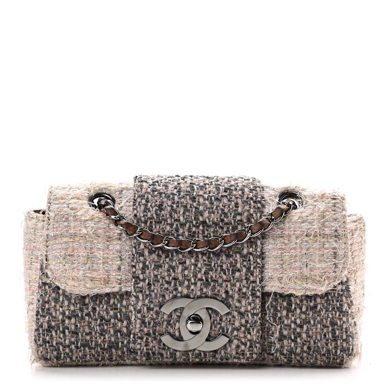 Chanel Tweed Small Fantasy Flap Grey 1 of 12