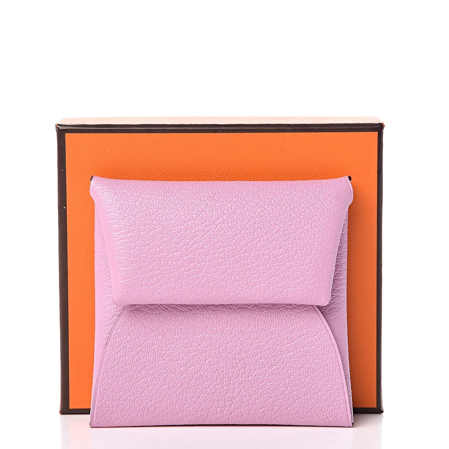 Hermes Chevre Mysore Bastia Coin Purse Mauve Sylvestre 8 of 8