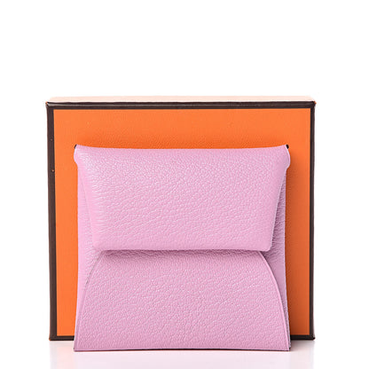 Hermes Chevre Mysore Bastia Coin Purse Mauve Sylvestre 8 of 8