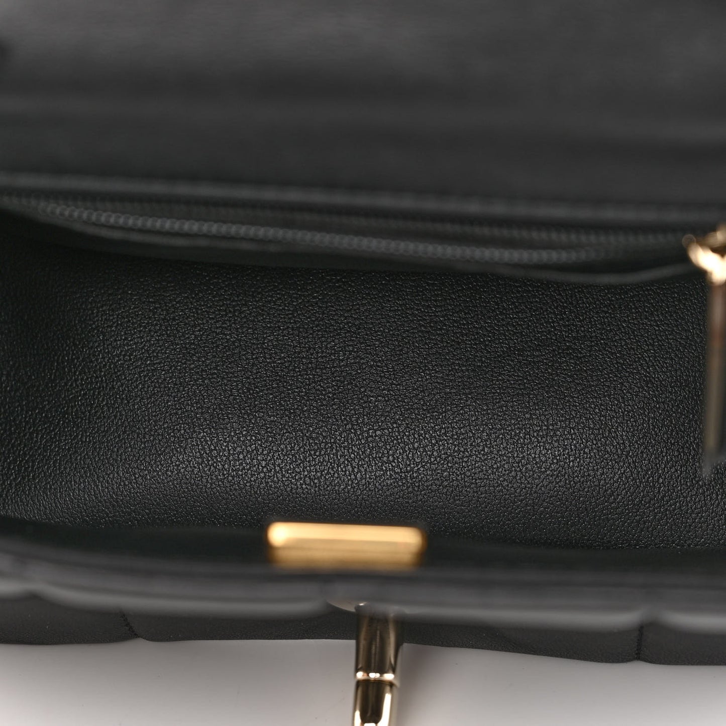 Lambskin Resin Crystal Square Quilted Mini Monacoco Flap Black