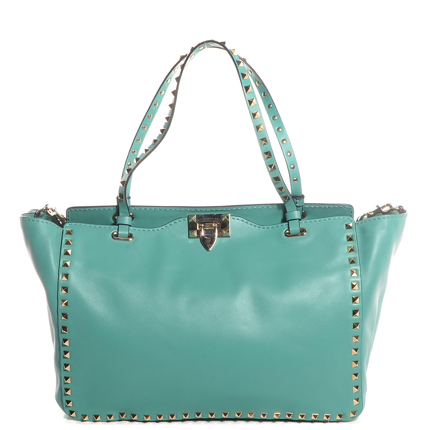 Vitello Medium Rockstud Tote Colibri