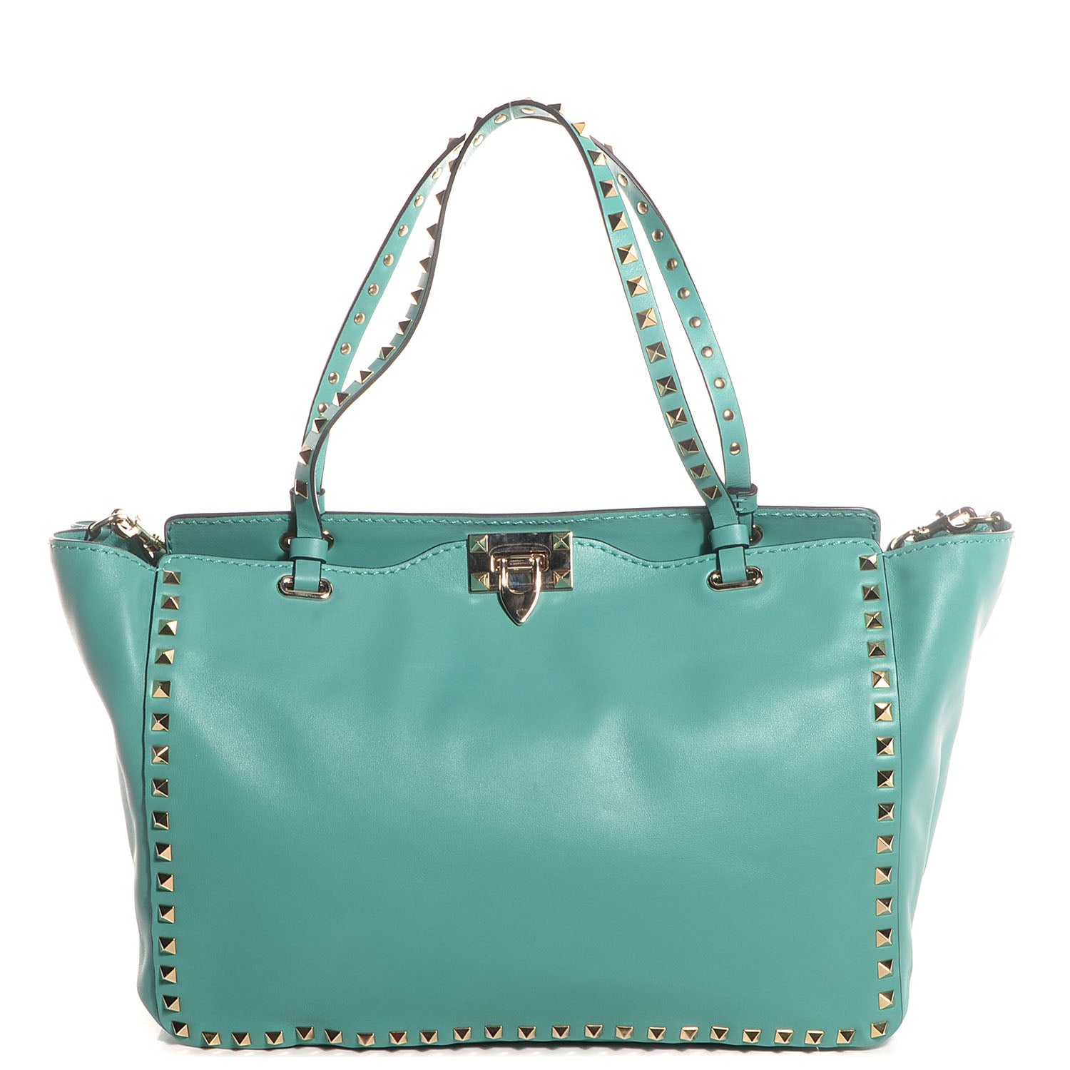 Valentino Garavani Vitello Medium Rockstud Tote Colibri 1 of 8
