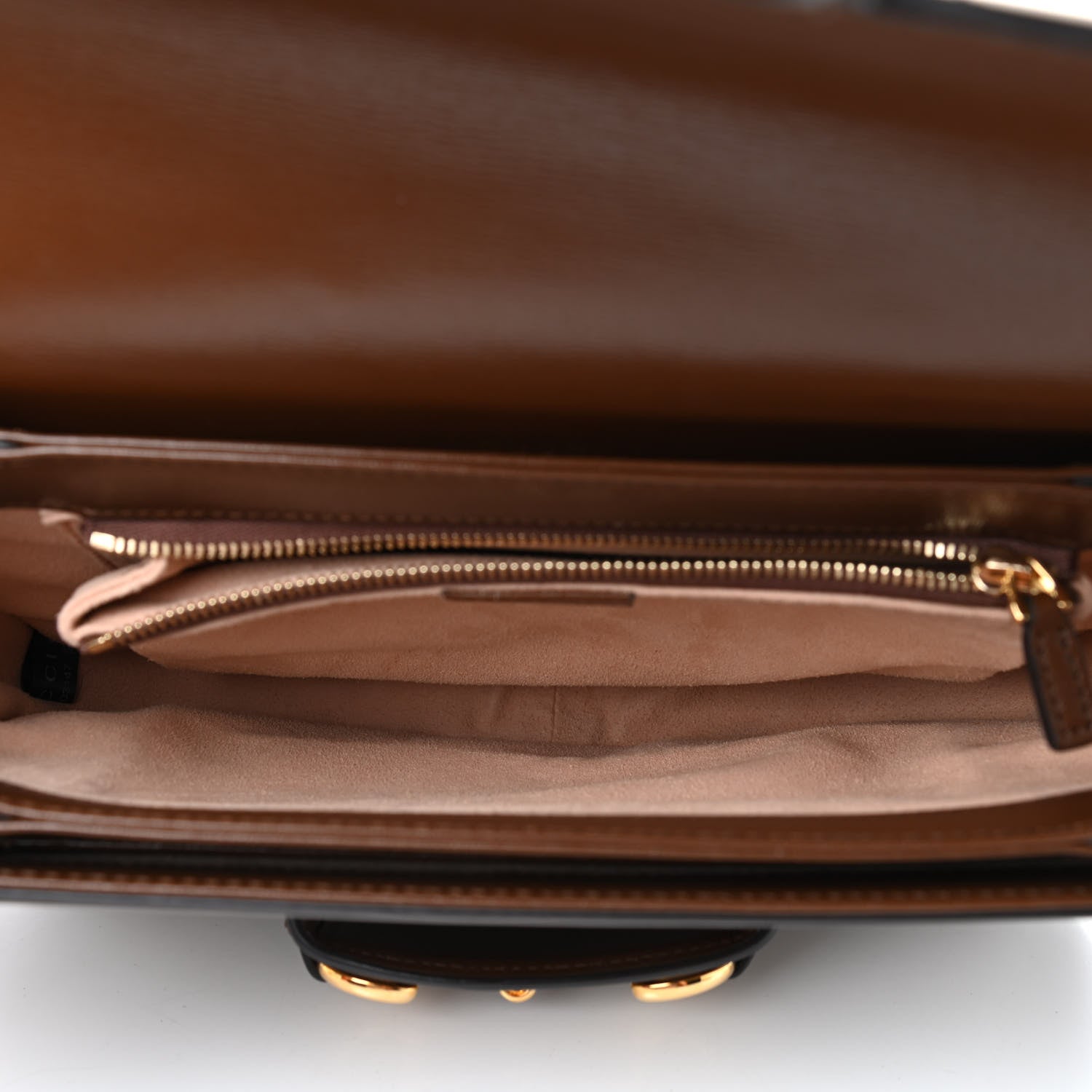 Gucci GG Supreme Monogram Horsebit 1955 Shoulder Bag Beige Brown Sugar 5 of 9