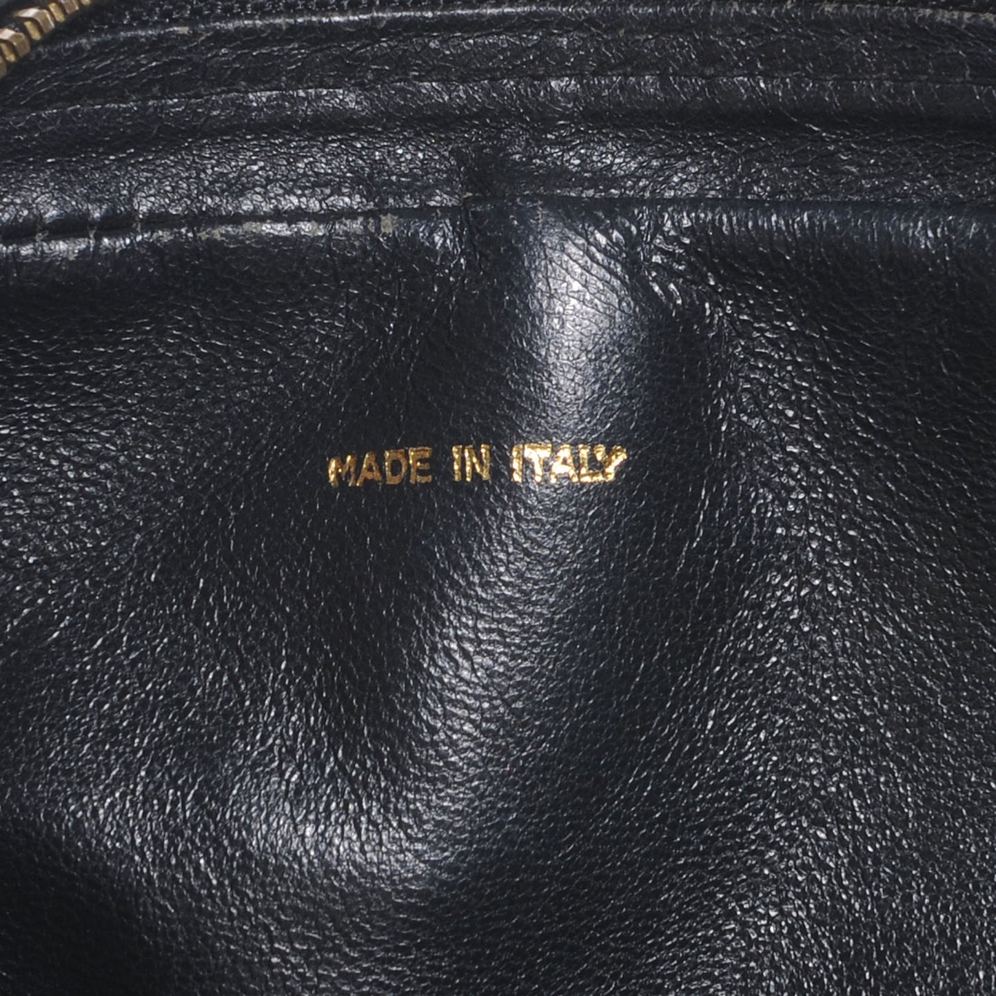 Lambskin Quilted CC Tassel Camera Case Black