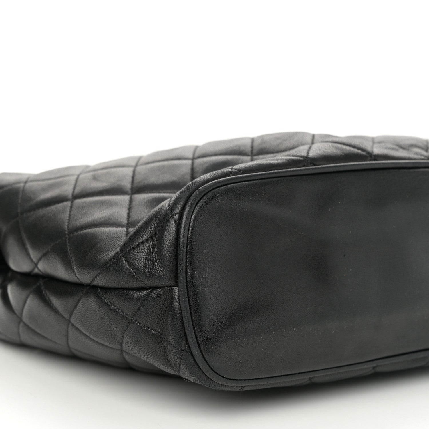 Chanel Lambskin Quilted Shoulder Bag Black 9 of 10