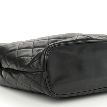 Chanel Lambskin Quilted Shoulder Bag Black 9 of 10