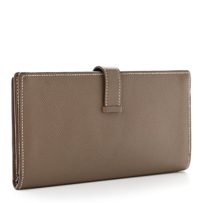 Hermes Epsom Bearn Gusset Wallet Etoupe 3 of 8