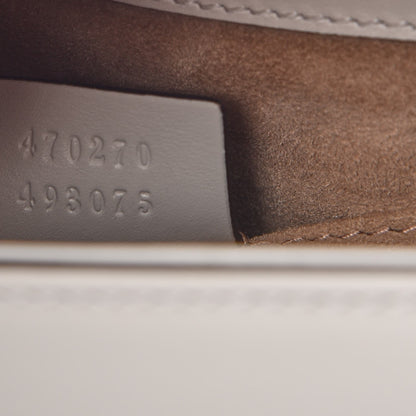 Gucci Calfskin Mini Sylvie Top Handle Bag White 9 of 9