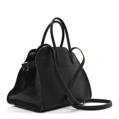The Row Matte Grained Calfskin Soft Margaux 12 Black 3 of 9