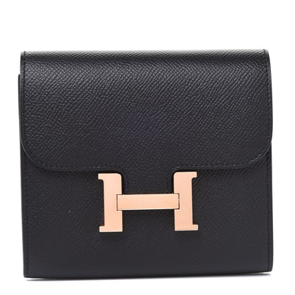 Hermes Epsom Constance Short Wallet Black 1 of 8