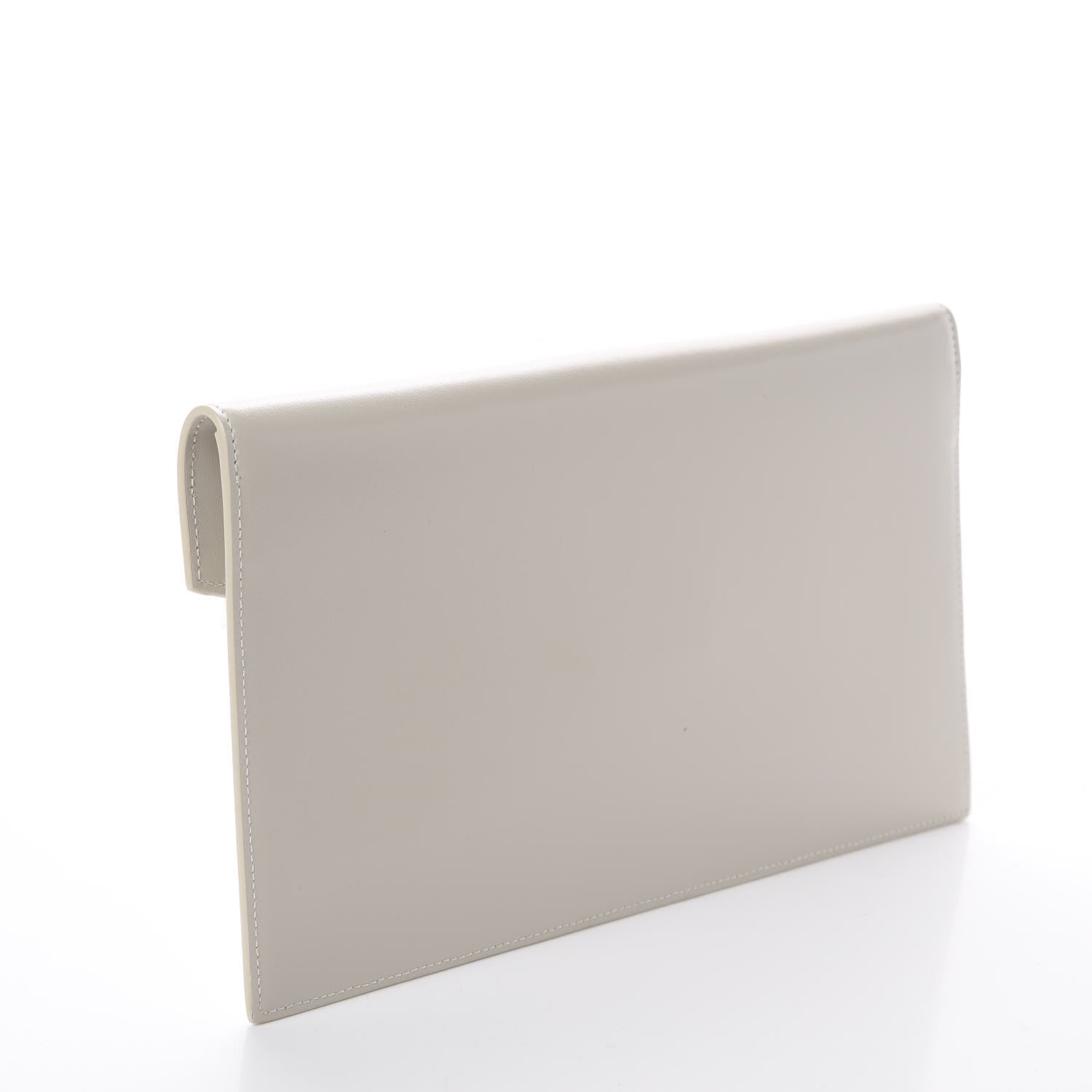 Saint Laurent Smooth Shiny Calfskin Uptown Pouch Crema Soft 2 of 5
