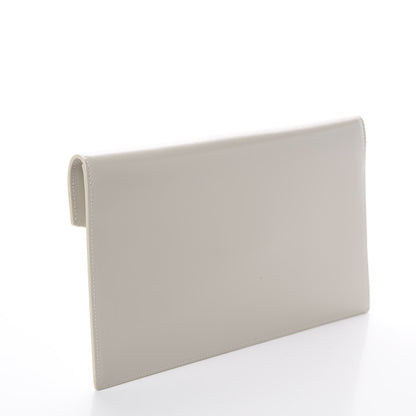 Saint Laurent Smooth Shiny Calfskin Uptown Pouch Crema Soft 2 of 5