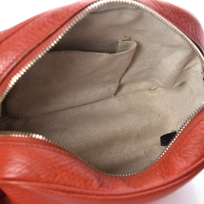 Gucci Pebbled Calfskin Small Soho Disco Bag Sun Orange 5 of 10
