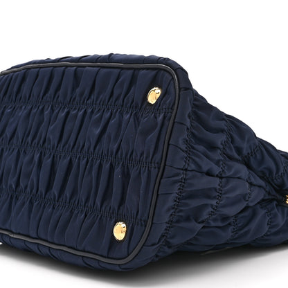 Prada Tessuto Nylon Gaufre Small Tote Baltico 10 of 10