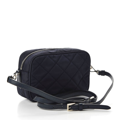 Prada Nylon Tessuto Impuntu Quilted Crossbody Bag Baltico 3 of 8