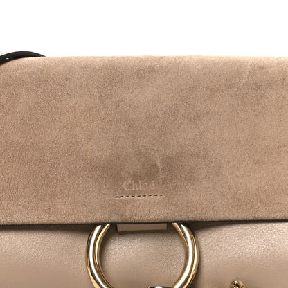 Chloe Suede Calfskin Small Faye Shoulder Bag Motty Grey 7 of 10