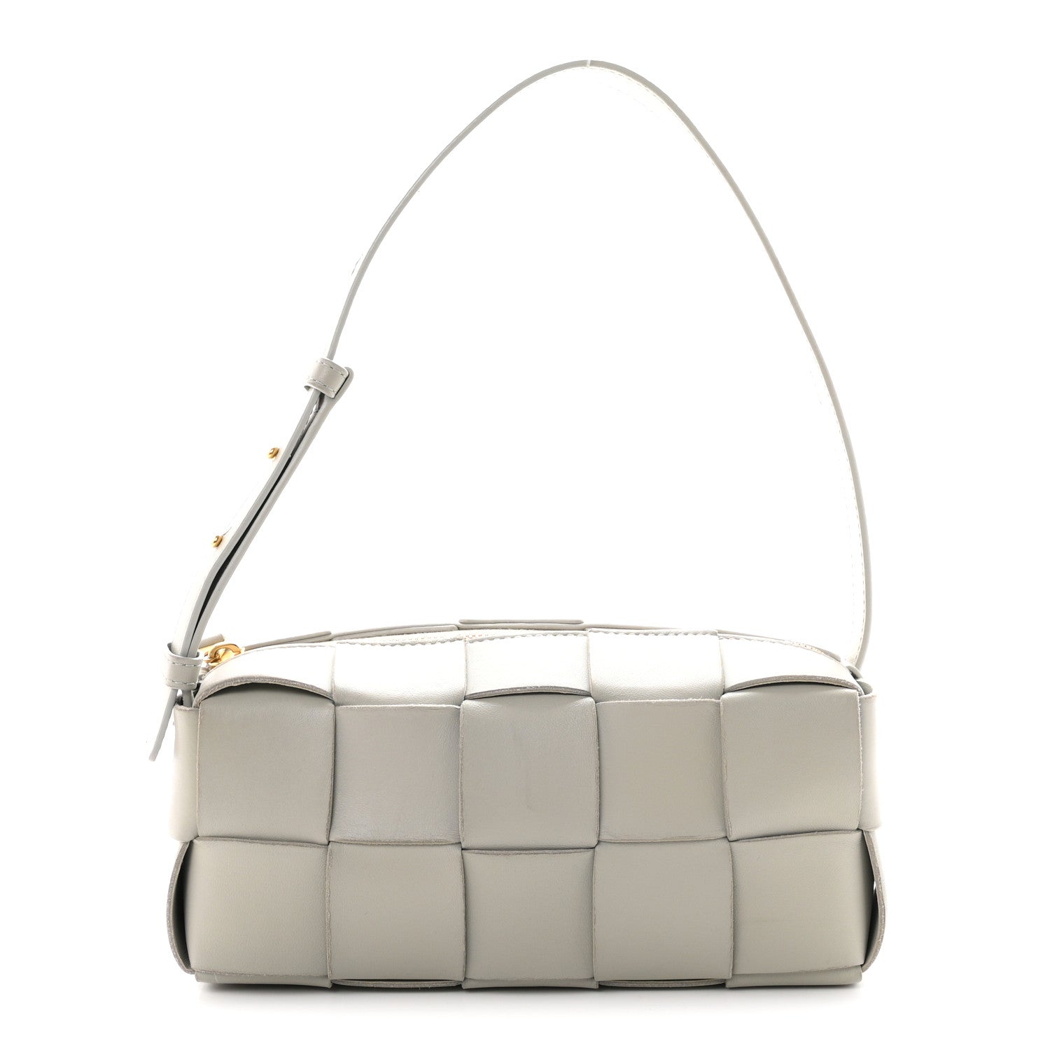 Bottega Veneta Lambskin Maxi Intrecciato Small Brick Cassette Bag Agate Grey 1 of 10