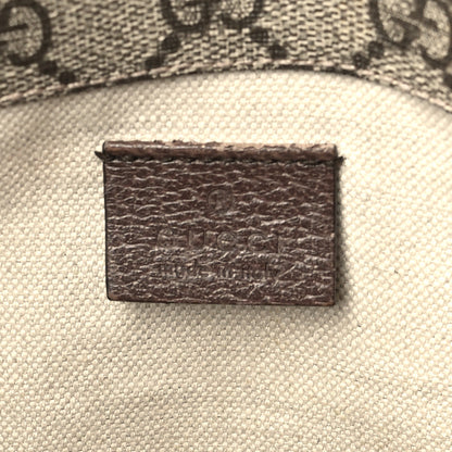 Gucci GG Supreme Monogram Web Neo Vintage Double Flap Messenger Bag Beige New Acero 6 of 9