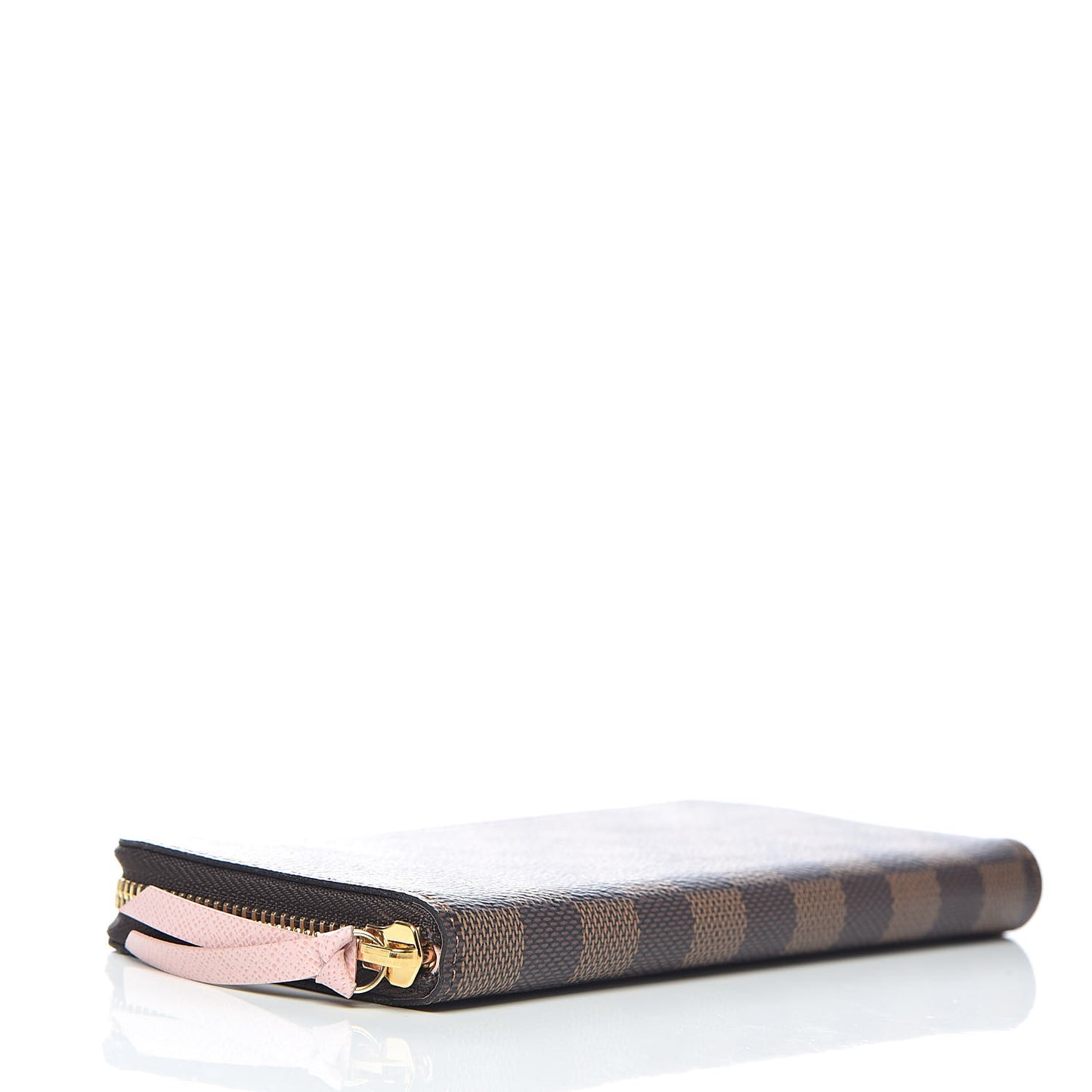 Damier Ebene Clemence Wallet Rose Ballerine