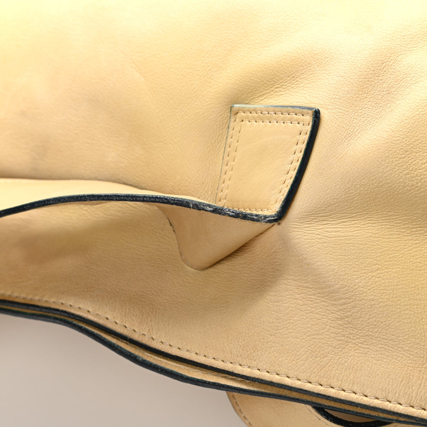 Lambskin Edgy Tote Beige