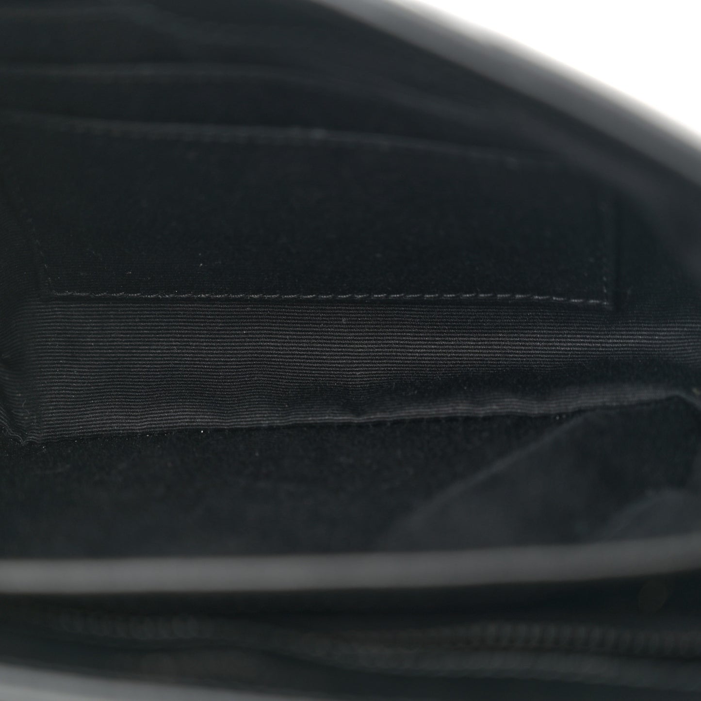 Calfskin Y Quilted Monogram Monochrome Toy Loulou Crossbody Bag Black