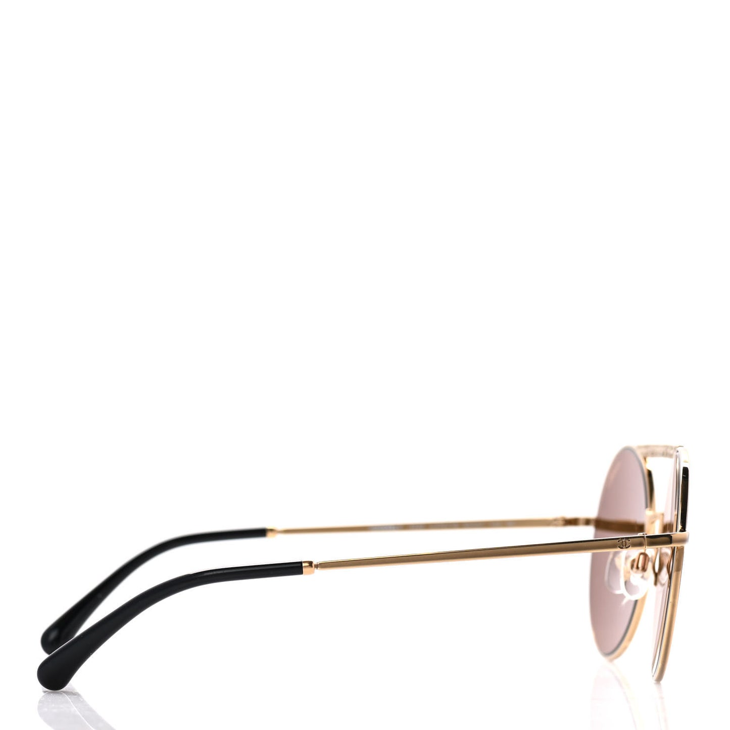 Metal Winter Round Sunglasses 4232 Gold