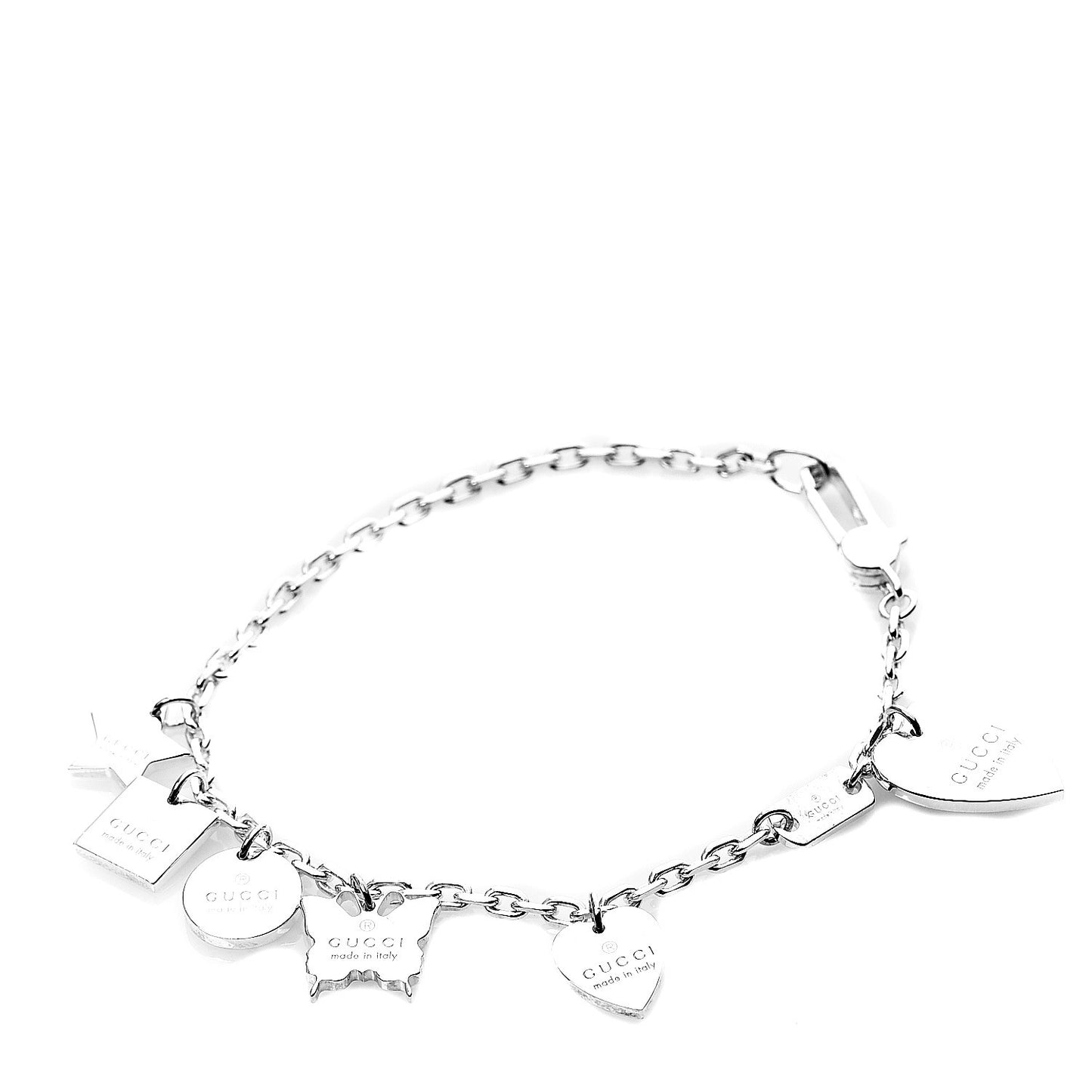 Sterling Silver Trademark Charm Bracelet