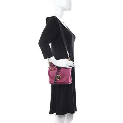 Versace Nylon Medusa Bucket Bag Dahlia Black 2 of 10
