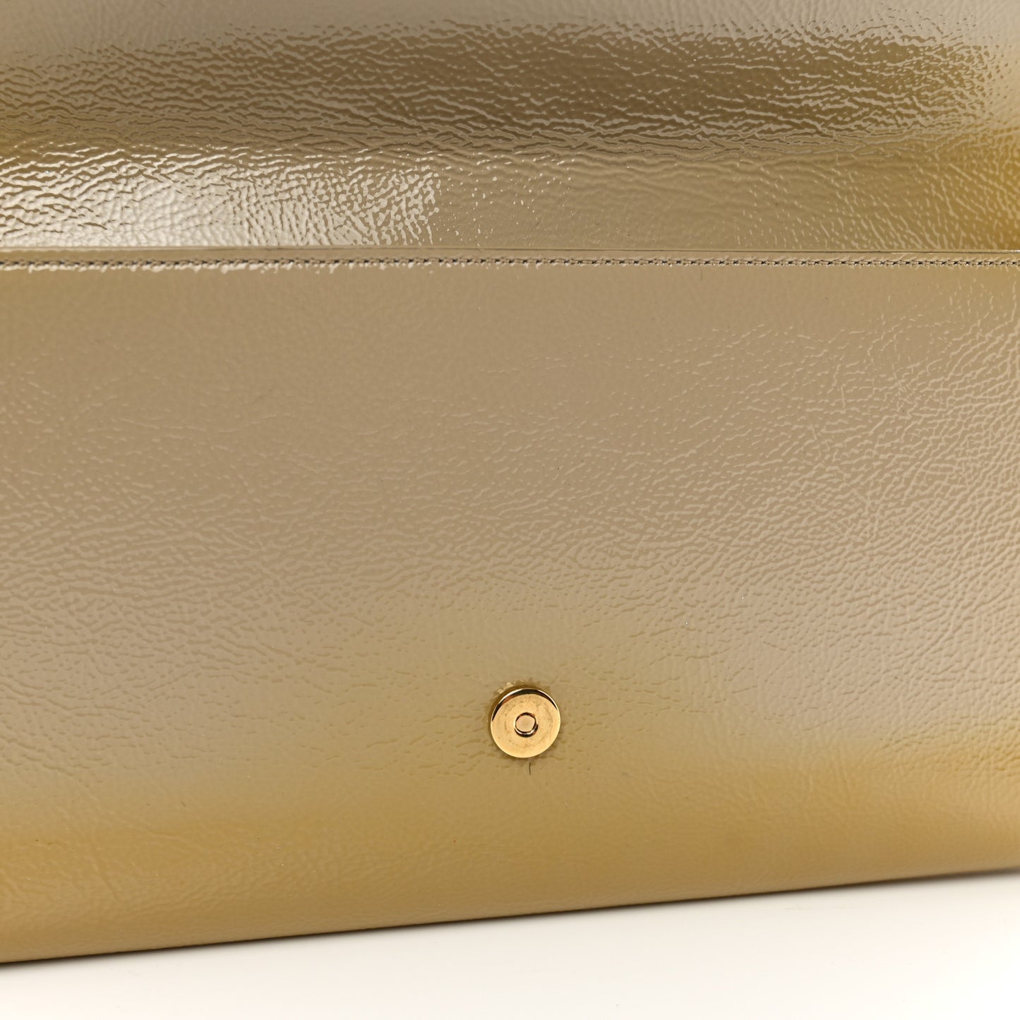 Textured Patent Calfskin Monogram Large Belle De Jour Clutch Lemon