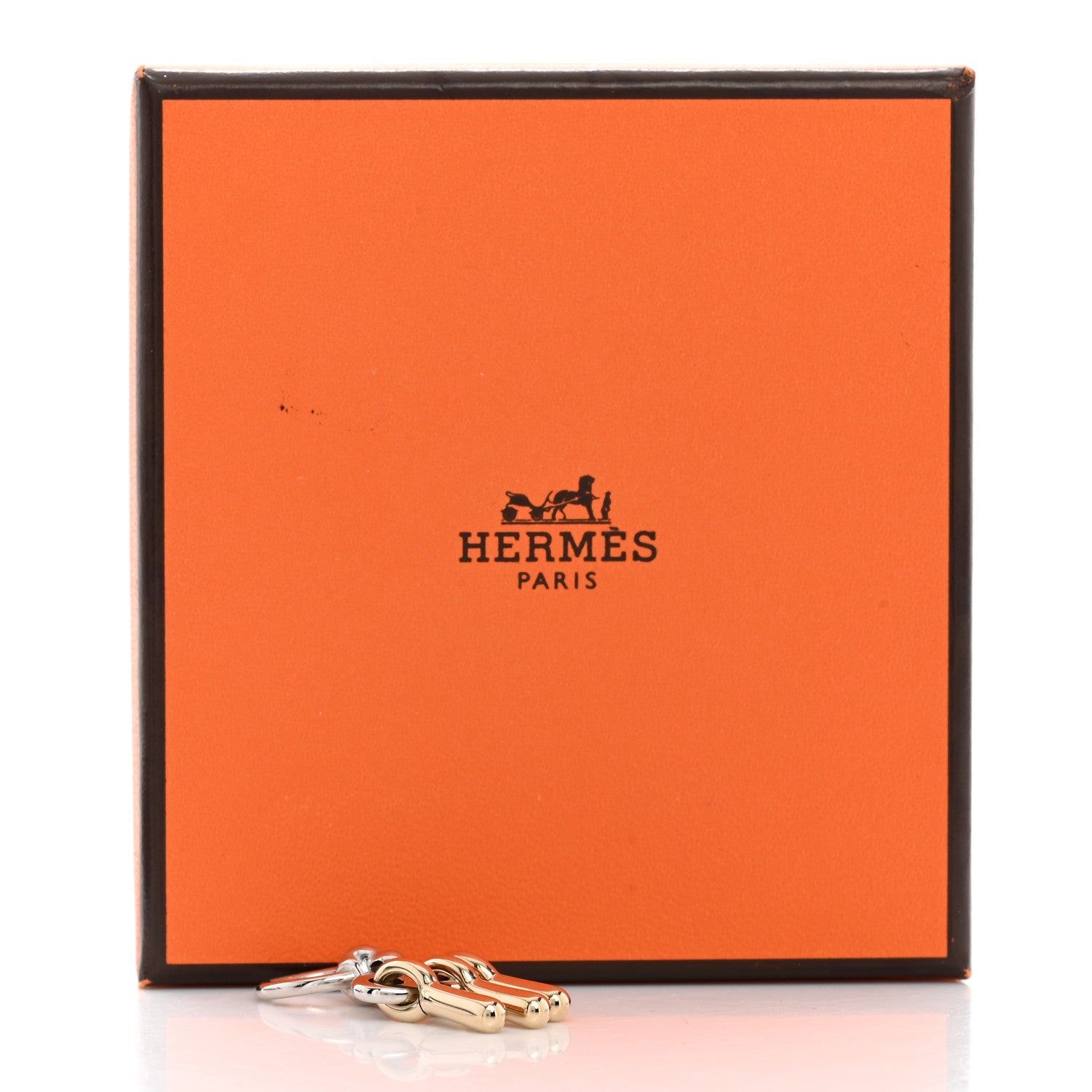 Hermes Palladium Permabrass Charms Mors a Jouet Scarf Ring 5 of 5