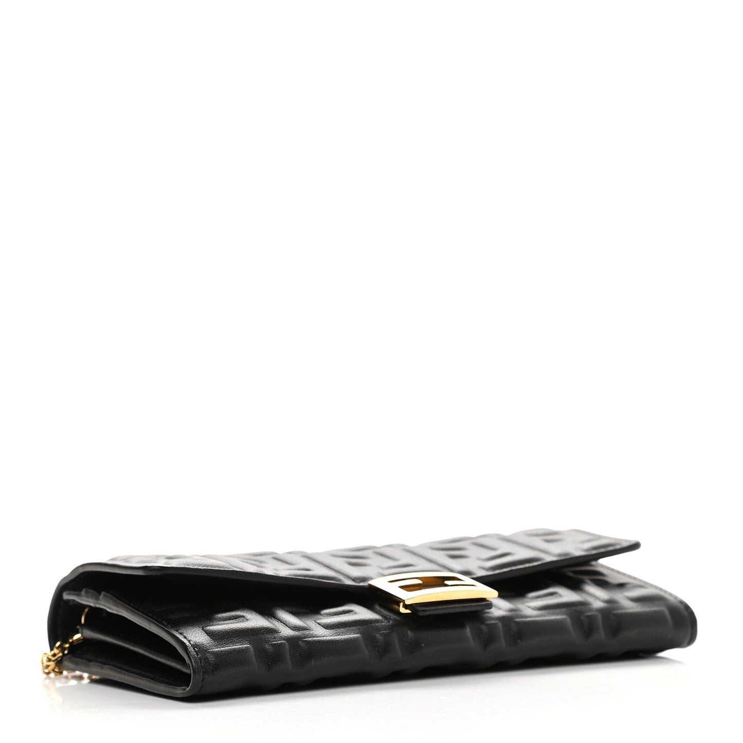 Nappa Matisse FF Embossed Continental Wallet On Chain Black