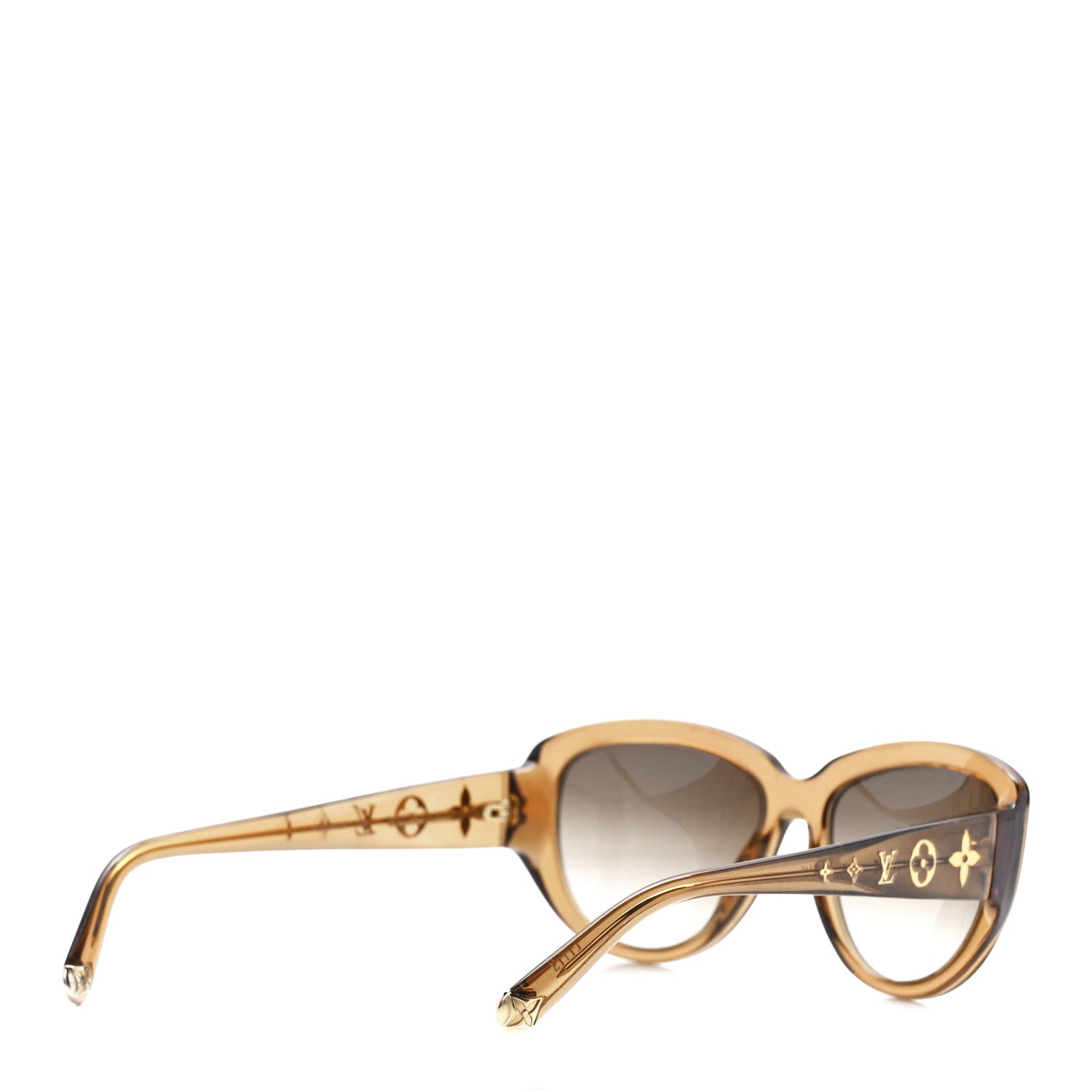 Louis Vuitton Acetate Obsession Cat Eye Sunglasses Z0625W Glitter Gold 4 of 9