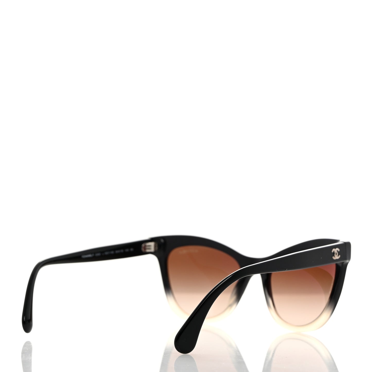 Acetate CC Cat Eye Summer Sunglasses 5350 Black Beige