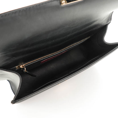 Valentino Garavani Vitello Medium Glam Lock Rockstud Flap Black 5 of 7