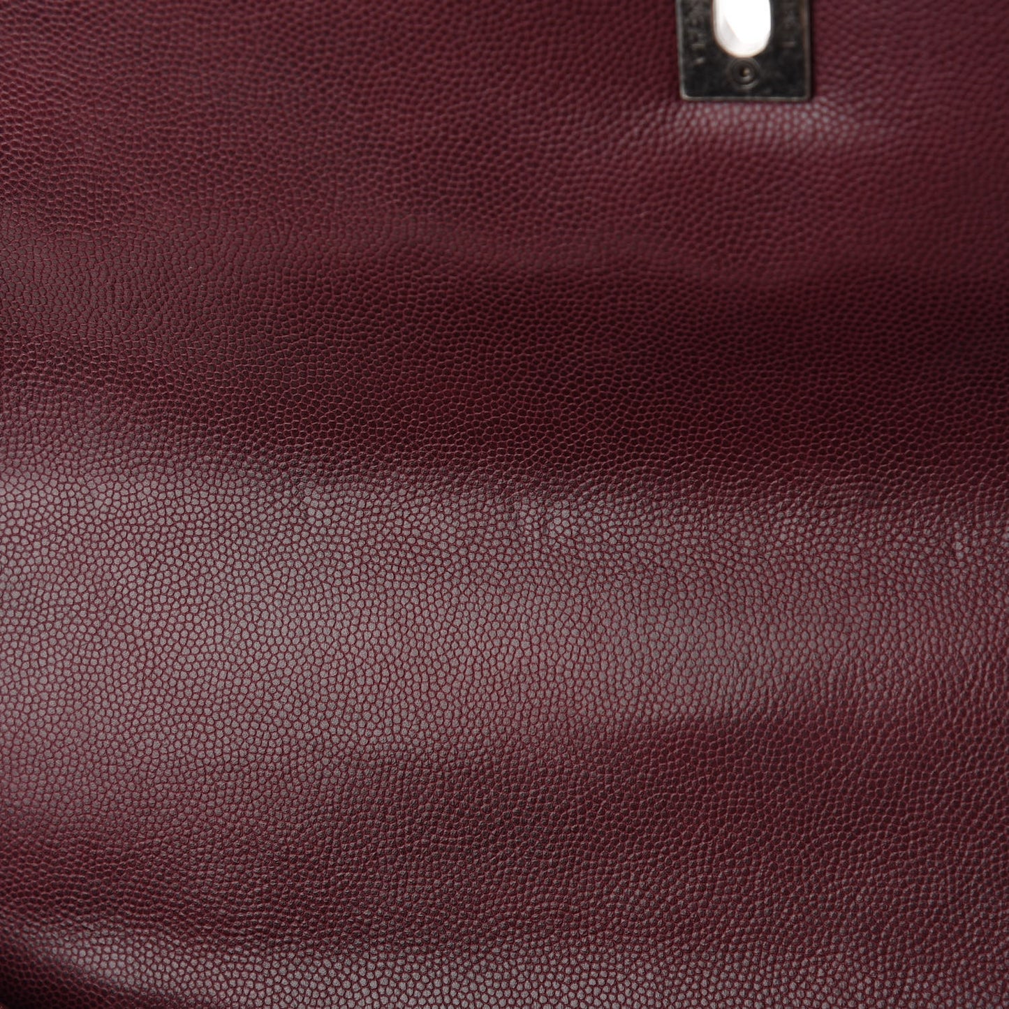 Caviar Quilted Medium Coco Handle Flap Burgundy
