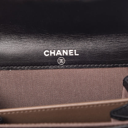 Chanel Lambskin Quilted Flap Card Holder Wallet Black 6 of 9