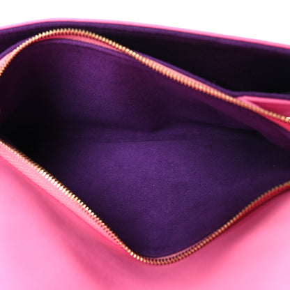 Louis Vuitton Lambskin Embossed Monogram Vuittamins Pochette Coussin Rose Violet 6 of 12