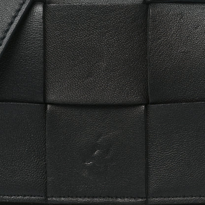 Bottega Veneta Lambskin Maxi Intreccio Candy Cassette Crossbody Bag Black 7 of 9