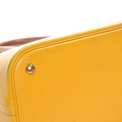 Hermes Courchevel Bi Color Bolide 35 Jaune Gold 10 of 19