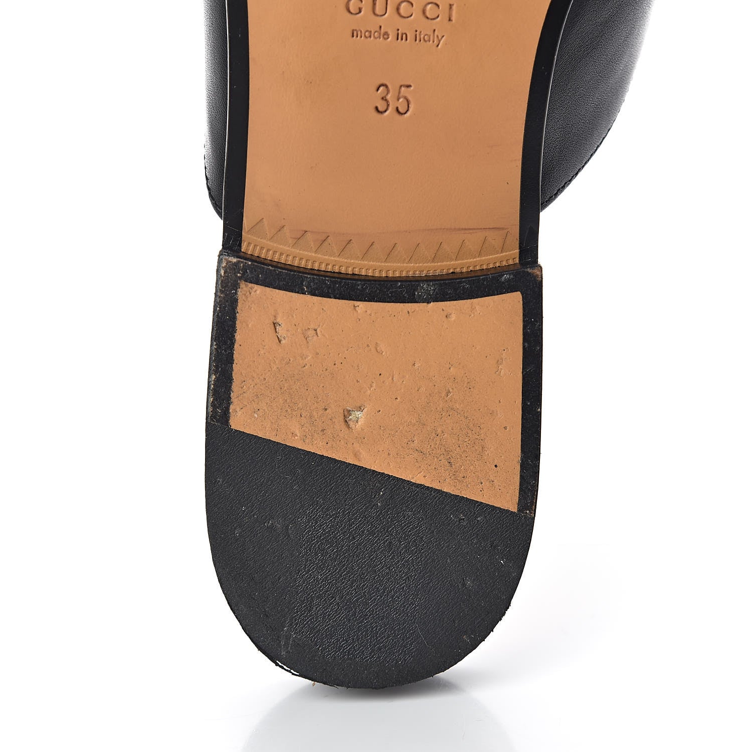 Gucci Calfskin Web Womens Peyton GG Slippers 35 Black 13 of 14