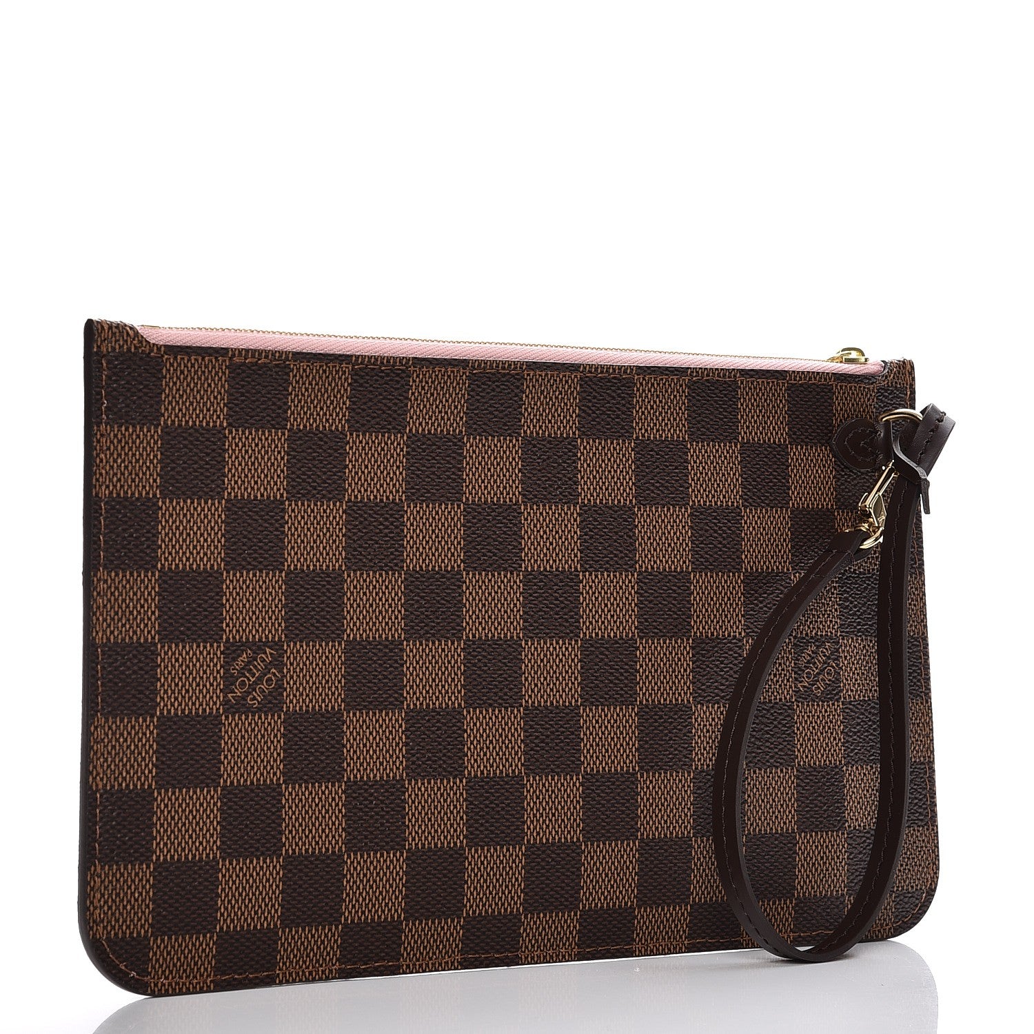 Louis Vuitton Damier Ebene Neverfull MM GM Pochette Rose Ballerine 3 of 8