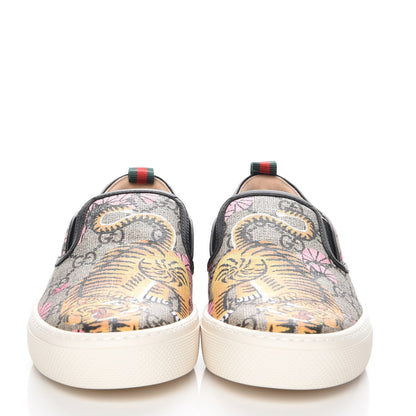 Gucci GG Supreme Monogram Bengal Womens Dublin Slip On Sneakers 38.5 Beige Pink 2 of 10