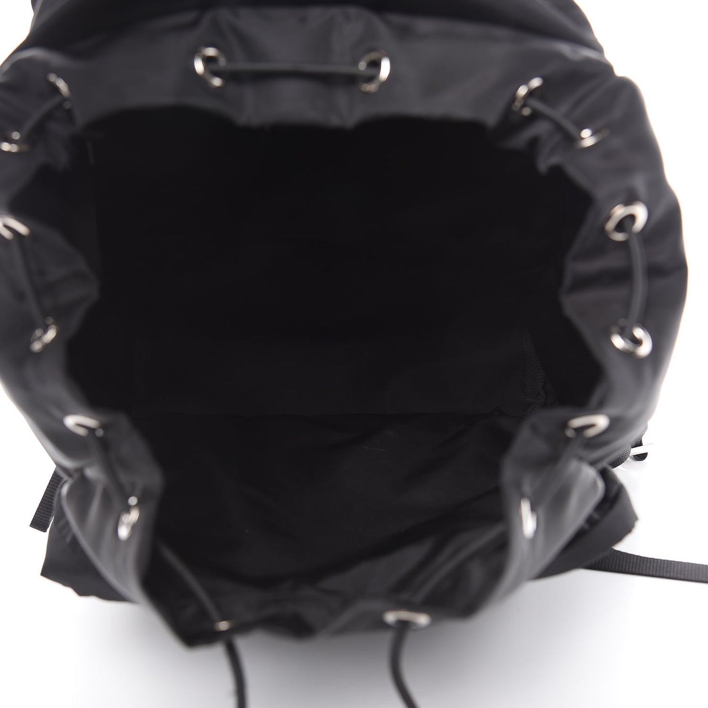 Nylon Montagna Double Buckle Backpack Black